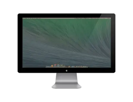 Thunderbolt Display 画面が薄暗い・黄ばんでいる症状